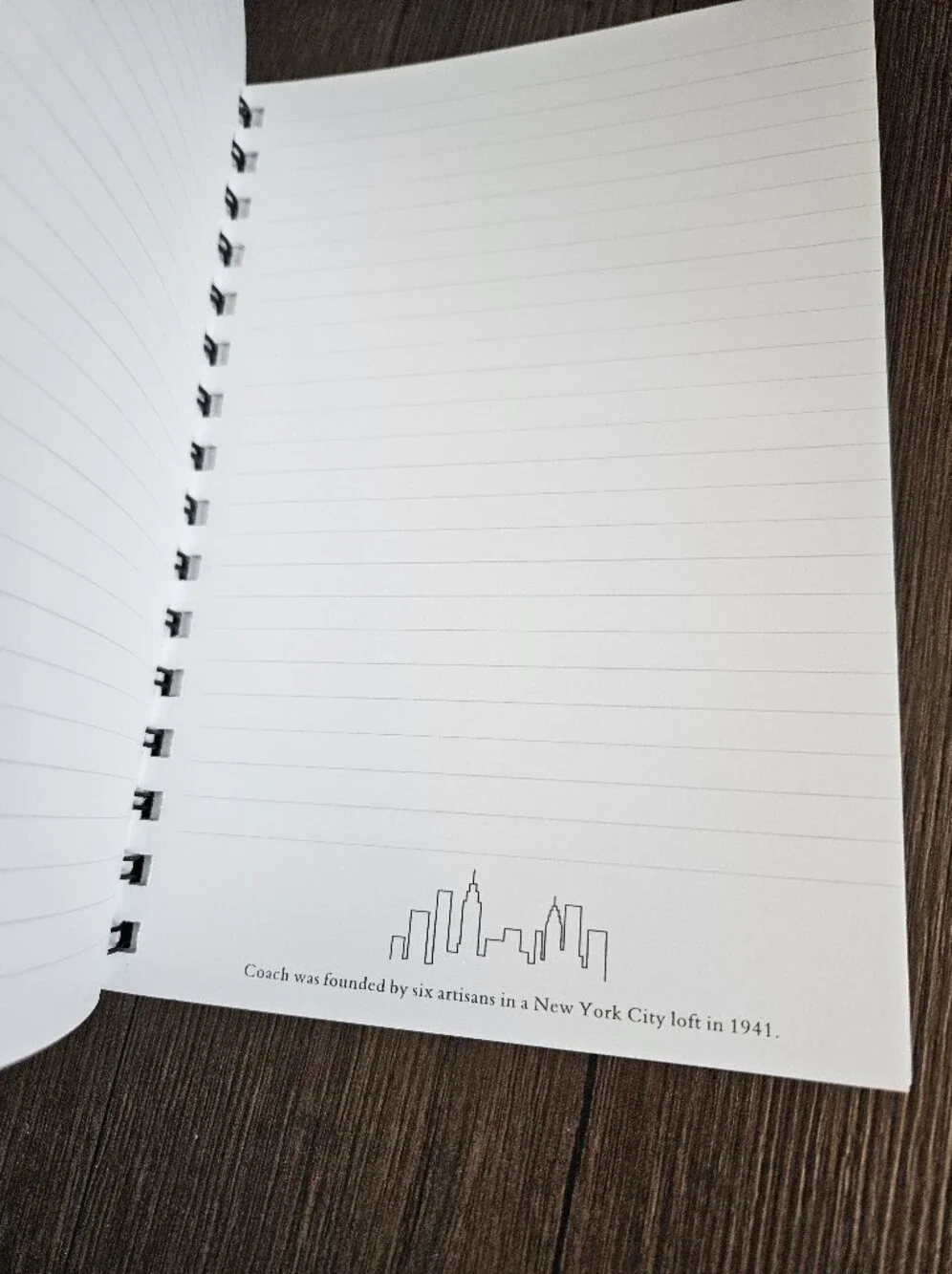 NEW COACH New York Spiral Notebook | Heritage Story | Protective Cover